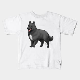 Dog - Belgian Sheepdog - Black and White Kids T-Shirt